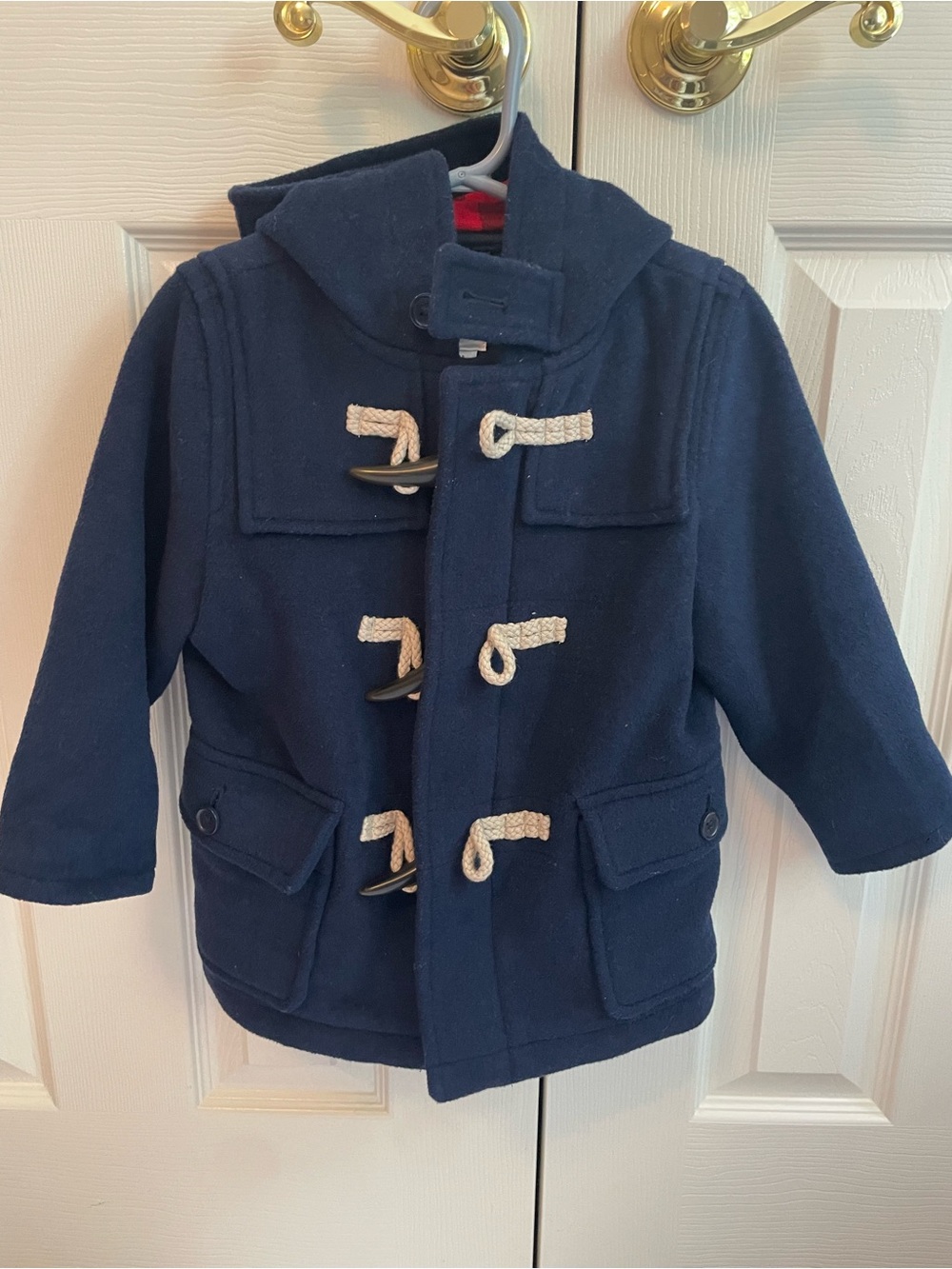 GAP Navy Kids Toggle Pea Coat with Hood